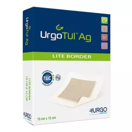 Urgotül Ag Lite Border 10x12 cm bandage, 10 st
