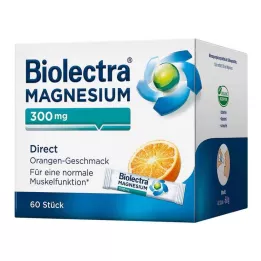 BIOLECTRA Magnesium 300 mg Direct Orange Sticks, 60 st