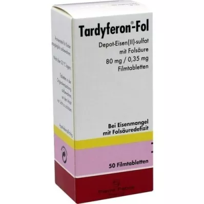 TARDYFERON-Fol Depot Järn(II) Sul. med Fols. filmflik, 50 st