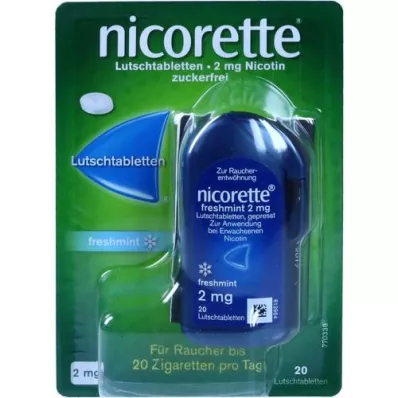 NICORETTE sugtabletter med färsk mynta 2 mg pressade, 20 st