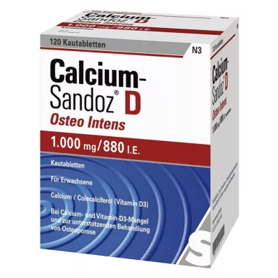 Calcium Sandoz D Osteo Intens tuggtabletter, 120 st Calcium Sandoz D Osteo Intens tuggtabletter, 120 st