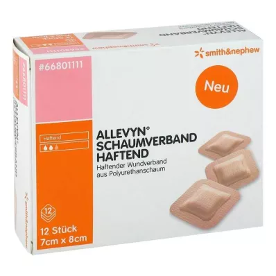 Allevyn skumförband 7x8 cm lim, 12 st Allevyn skumförband 7x8 cm lim, 12 st