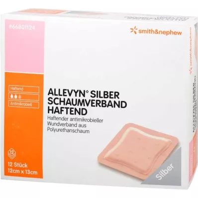 Allevyn silverskumförband 12x13 cm lim, 12 st Allevyn silverskumförband 12x13 cm lim, 12 st