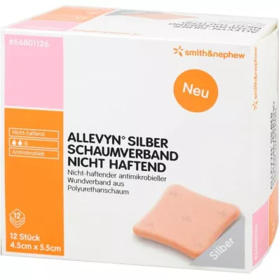 Allevyn silverskumdressing 4,5x5,5 cm non-stick, 12 st Allevyn silverskumdressing 4,5x5,5 cm non-stick, 12 st
