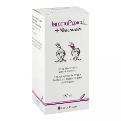 INFECTOPEDICUL Lösning + nit kam, 250 ml