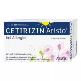 Cetirizine Aristo för allergier 10 mg filmdragerade tabletter, 100 st
