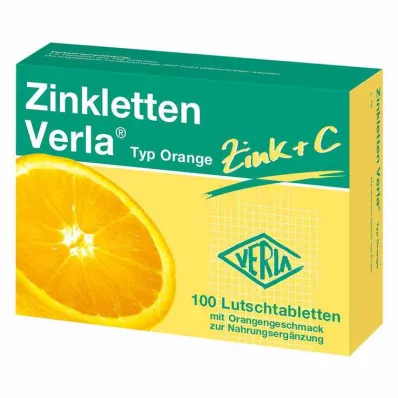 Zinkletten Verla Orange pastiller, 100 st Zinkletten Verla Orange pastiller, 100 st