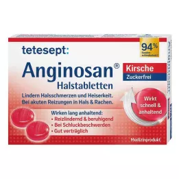 TETESEPT Anginosan sugtabletter för halsen sockerfri körsbär, 20 st