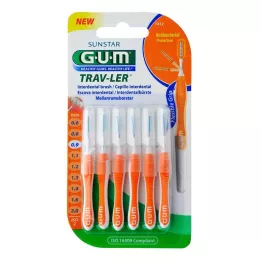 GUM TRAV-LER 0,9 mm ljus orange Intend.+6kapslar, 6st
