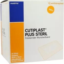 CUTIPLAST Plus sterilt förband 7,8x10 cm, 55 st