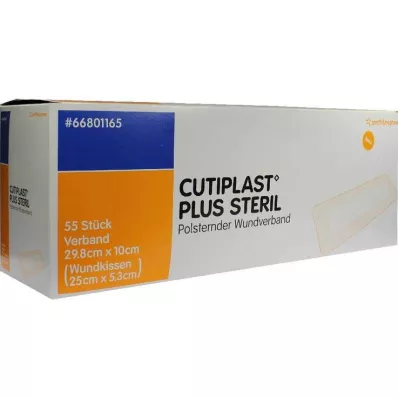 Cutiplast Plus sterilt 10x29,8 cm bandage, 55 st
