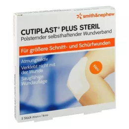CUTIPLAST Plus sterilt förband 7,8x10 cm, 5 st