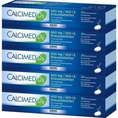 CALCIMED D3 600 mg/400 I.U. Brustabletter, 100 st