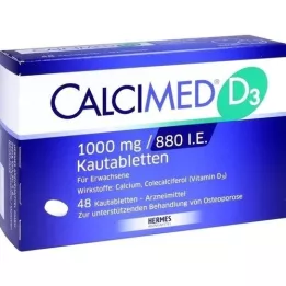 CALCIMED D3 1000 mg/880 I.E. Tuggtabletter, 48 st