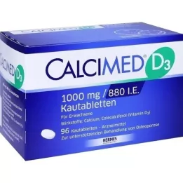 CALCIMED D3 1000 mg/880 I.E. Tuggtabletter, 96 st