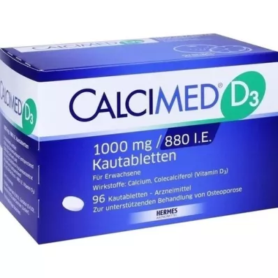 CALCIMED D3 1000 mg/880 I.E. Tuggtabletter, 96 st