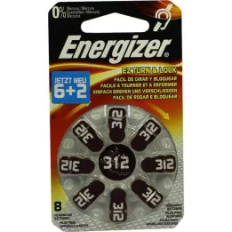 ENERGIZER Batteri för hörapparat 312, 8 st