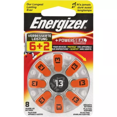 ENERGIZER Batteri för hörapparat 13, 8 st