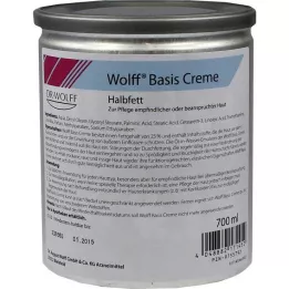 Wolff baskräm halvfett, 700 ml