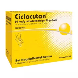 CICLOCUTAN 80 mg/g aktiv ingrediens nagellack, 3 g