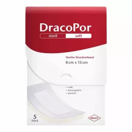 DRACOPOR Sårförband 8x15 cm sterilt, 5 st