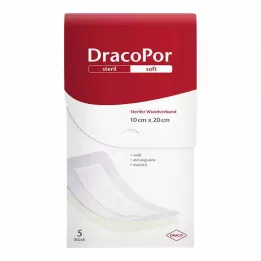 DRACOPOR Sårförband 10x20 cm sterilt, 5 st