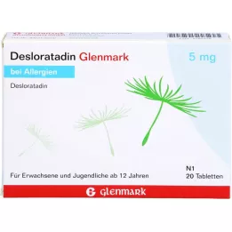 DESLORATADIN Glenmark 5 mg tabletter, 20 st