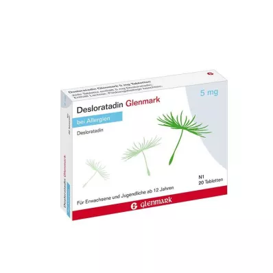 Desloratadine Glenmark 5 mg tabletter, 20 st Desloratadine Glenmark 5 mg tabletter, 20 st