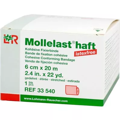 Mollelast klister latexfri 6cmx20m sträckt röd, 1 st Mollelast klister latexfri 6cmx20m sträckt röd, 1 st