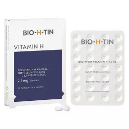 BIO-H-TIN Vitamin H 2,5 mg i 4 veckor tabletter, 28 st