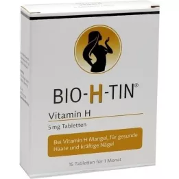 BIO-H-TIN Vitamin H 5 mg för 1 månad tabletter, 15 st