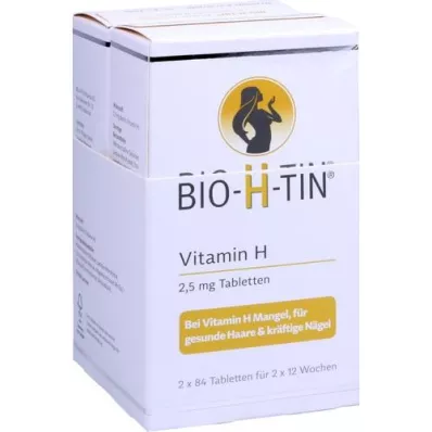 BIO-H-TIN Vitamin H 2,5 mg i 2x12 veckor tbl, 2X84 st