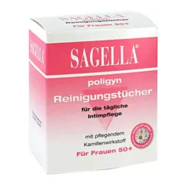 SAGELLA poligyn rengöringsservetter för intimvård, 10 st
