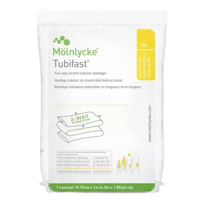 Tubifast 2-Way-Stretch 10,75cmx1m gul slangkoppling, 1 st Tubifast 2-Way-Stretch 10,75cmx1m gul slangkoppling, 1 st