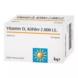 VITAMIN D3 KÖHLER 2 000 I.U. kapslar, 60 st