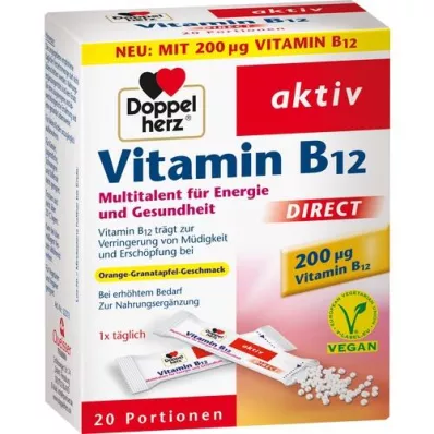 DOPPELHERZ Vitamin B12 DIRECT Pellets, 20 st