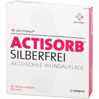 Actisorb silverfria 10,5x10,5 cm kompresser, 10 st Actisorb silverfria 10,5x10,5 cm kompresser, 10 st