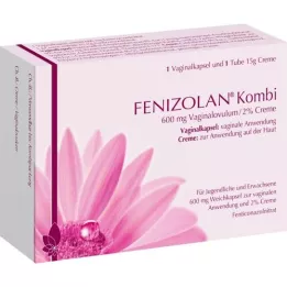 FENIZOLAN Combi 600 mg vaginal ovulum+2% kräm, 1 p