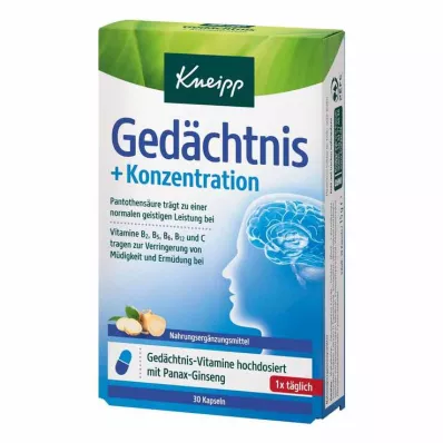Kneipp-minne + koncentrationskapslar, 30 st Kneipp-minne + koncentrationskapslar, 30 st