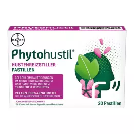 PHYTOHUSTIL Pastiller för lindring av hosta och irritation, 20 st