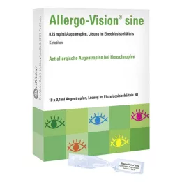 Allergo-Vision® sinus ögondroppar i en endosbehållare, 10X0,4 ml