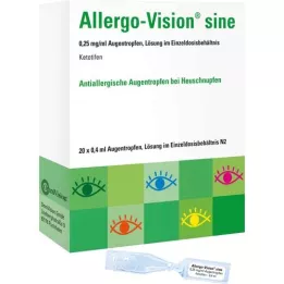 ALLERGO-VISION sinus 0,25 mg/ml AT i engångsdos, 20X0,4 ml