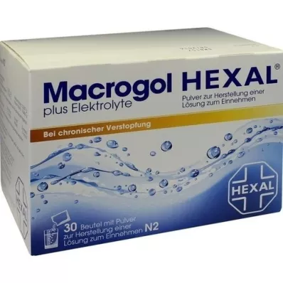 MACROGOL HEXAL plus elektrolyter Plv.z.H.e.L.z.E., 30 st