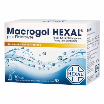 Macrogol HEXAL plus elektrolytpulver, 30 st Macrogol HEXAL plus elektrolytpulver, 30 st