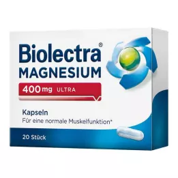 BIOLECTRA Magnesium 400 mg ultrakapslar, 20 st