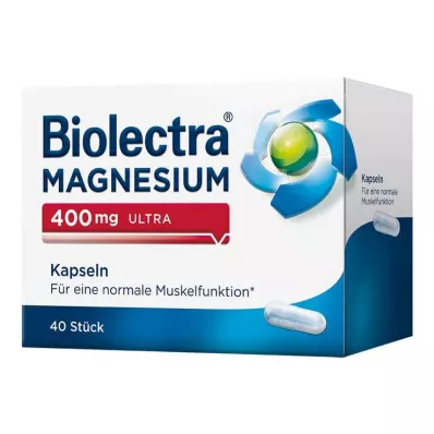 Biolectra Magnesium 400 mg ultrakapslar, 40 st Biolectra Magnesium 400 mg ultrakapslar, 40 st