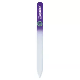 APOLINE Nagelfil glas 14 cm lila, 1 st