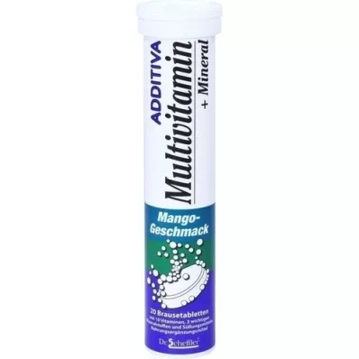 ADDITIVA Multivit.+Mineral Mango R brustabletter, 20 st