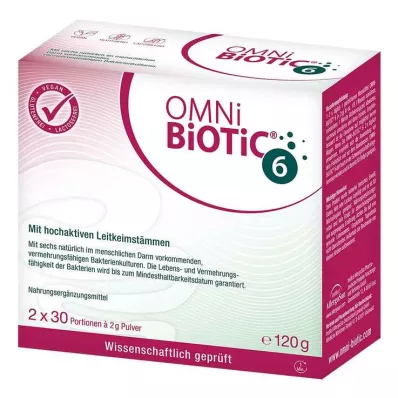 Omni Biotic 6 pulver, 2X60 g