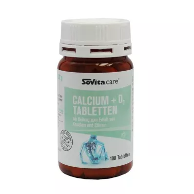 SOVITA CARE Kalcium+D3-tabletter, 100 st